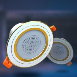Lámpara de techo inteligente con altavoz y música Bluetooth para teléfono móvil