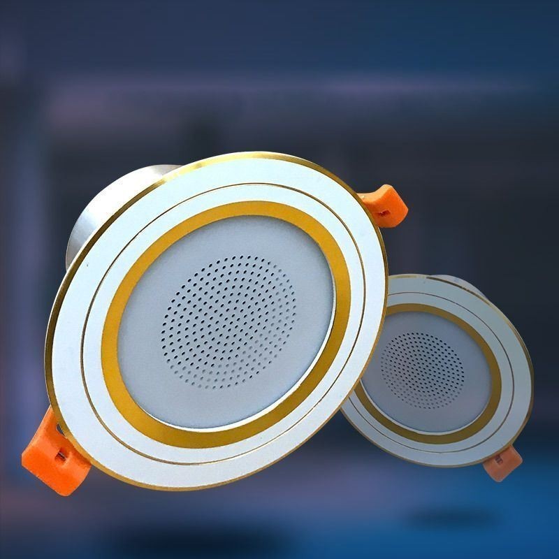 Lámpara de techo inteligente con altavoz y música Bluetooth para teléfono móvil