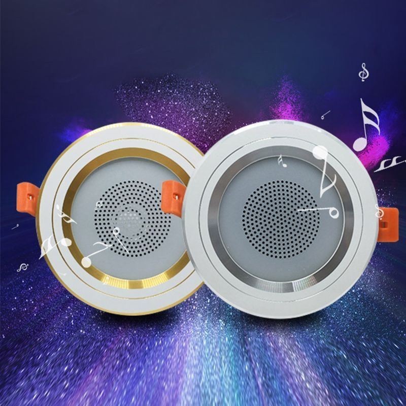 Lámpara de techo inteligente con altavoz y música Bluetooth para teléfono móvil
