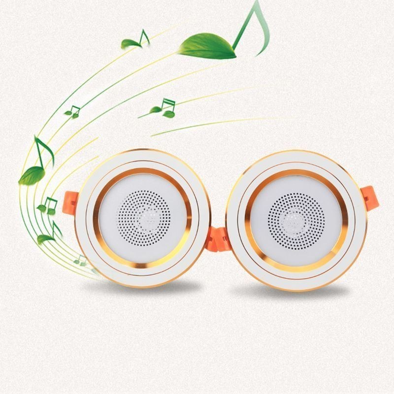 Lámpara de techo inteligente con altavoz y música Bluetooth para teléfono móvil