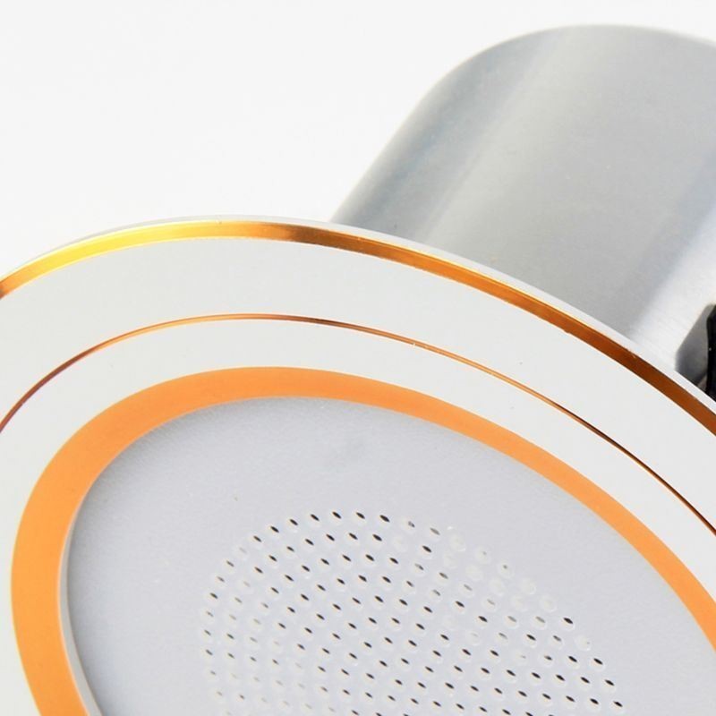Lámpara de techo inteligente con altavoz y música Bluetooth para teléfono móvil