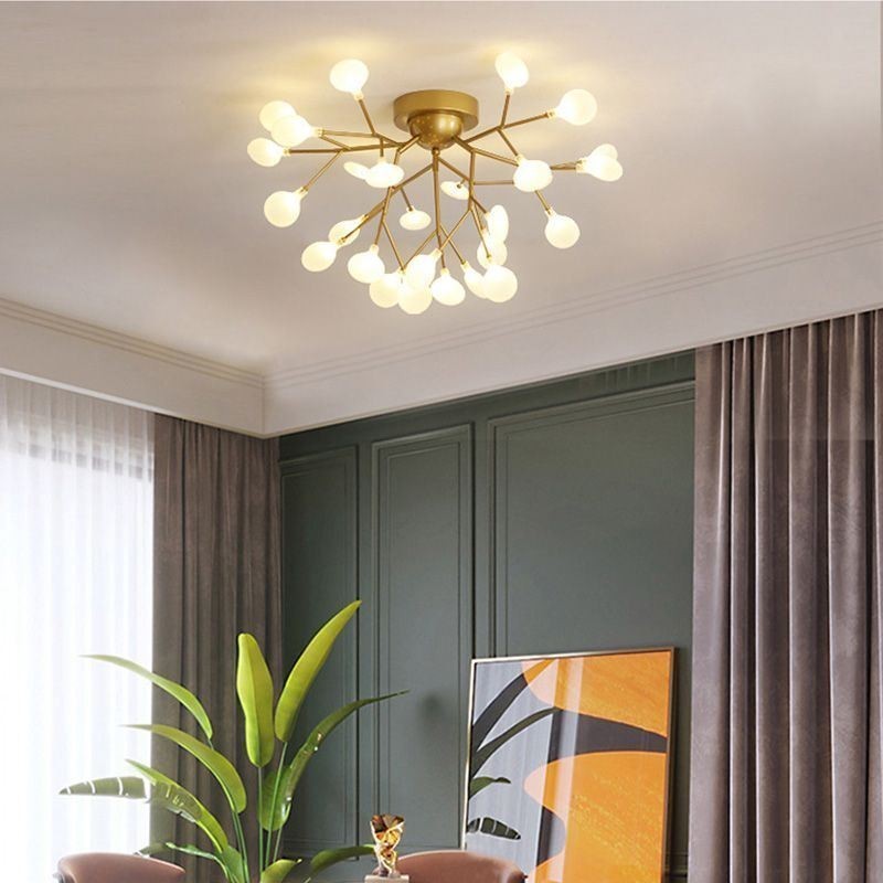 Lámpara de techo empotrada minimalista nórdica, accesorio decorativo