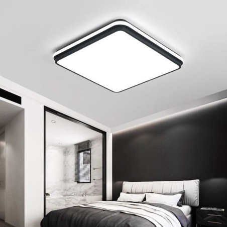 Lámpara de techo empotrada cuadrada minimalista, iluminación acrílica moderna Lámpara de techo empotrada cuadrada minimalista, iluminación acrílica moderna