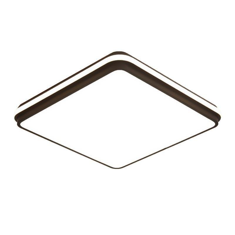 Lámpara de techo empotrada cuadrada minimalista, iluminación acrílica moderna