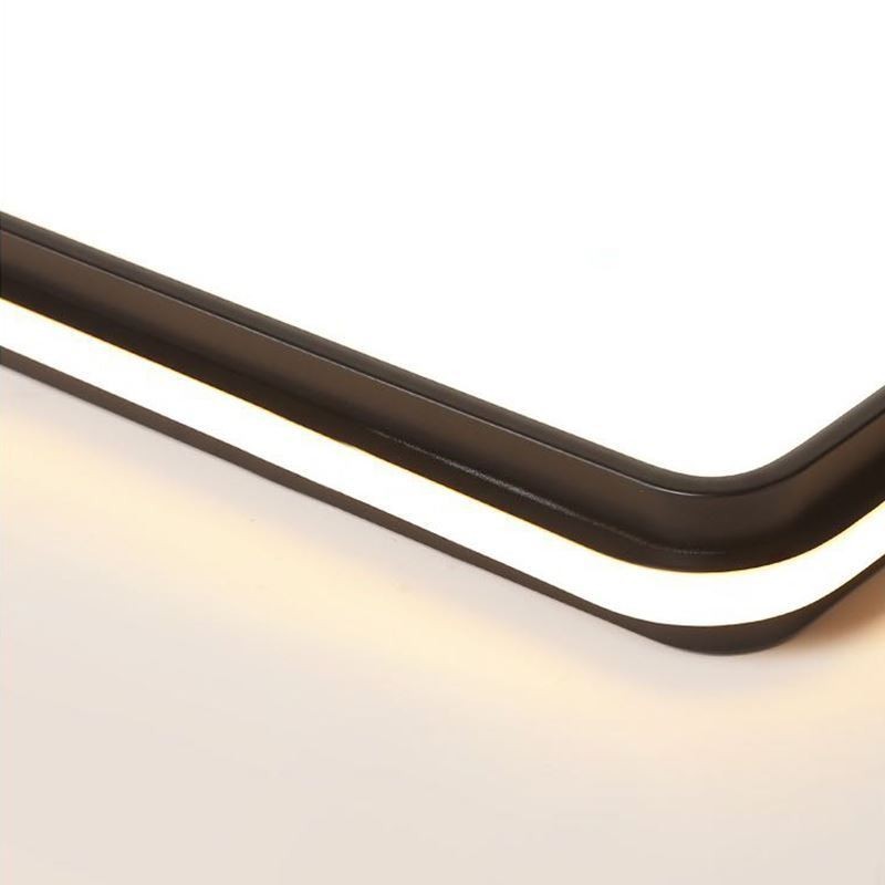 Lámpara de techo empotrada cuadrada minimalista, iluminación acrílica moderna