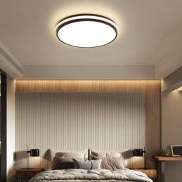 Lámpara de techo empotrada circular minimalista, iluminación acrílica moderna