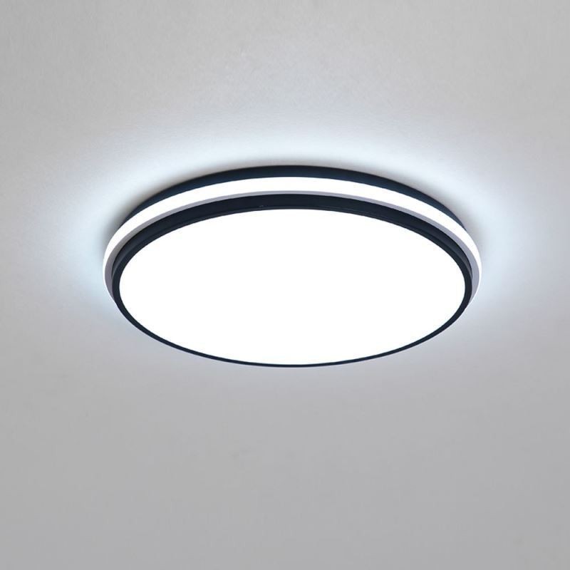Lámpara de techo empotrada circular minimalista, iluminación acrílica moderna