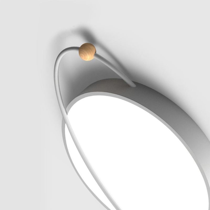 Lámpara de techo redonda moderna Planet, lámpara empotrada