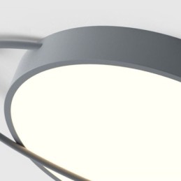 Lámpara de techo redonda moderna Planet, lámpara empotrada