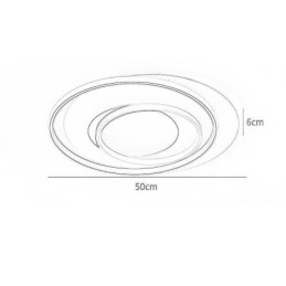 Lámpara de techo empotrada redonda irregular