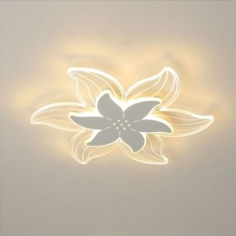 Lámpara de techo empotrada con forma de flor, elegante y decorativa.