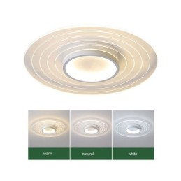 Lámpara de techo empotrada circular moderna, luminaria minimalista