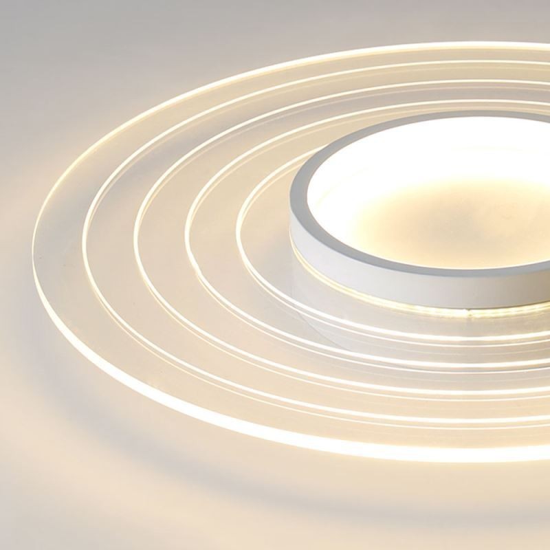 Lámpara de techo empotrada circular moderna, luminaria minimalista