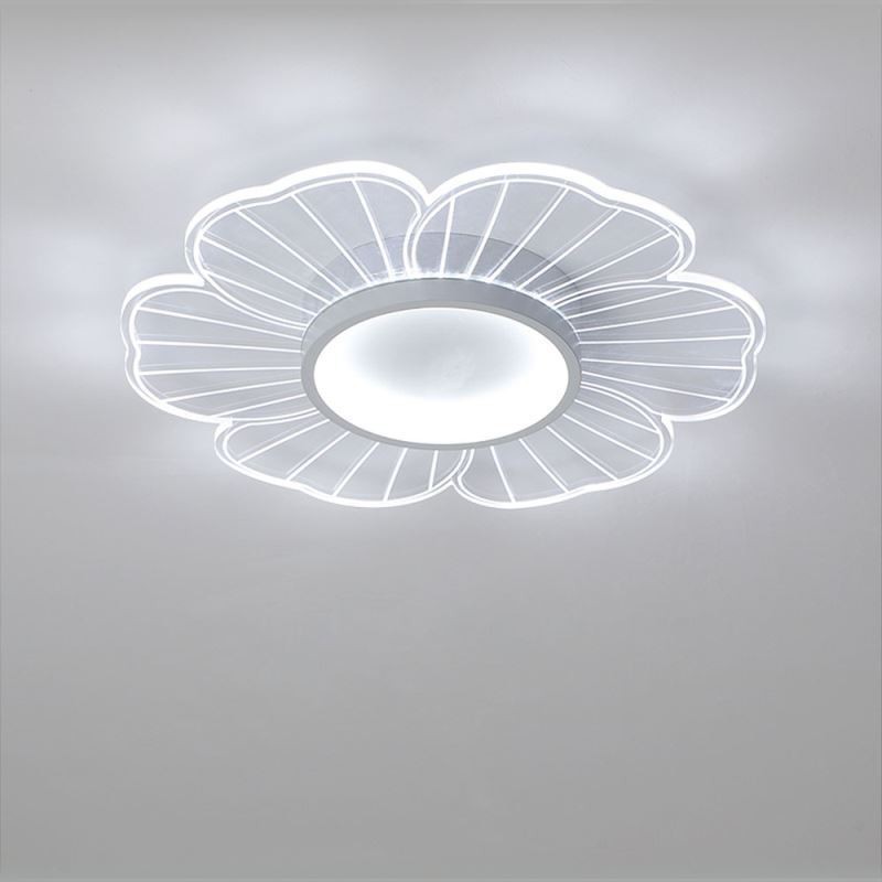 Lámpara de techo empotrada de pétalos minimalista, iluminación decorativa creativa