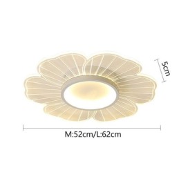 Lámpara de techo empotrada de pétalos minimalista, iluminación decorativa creativa