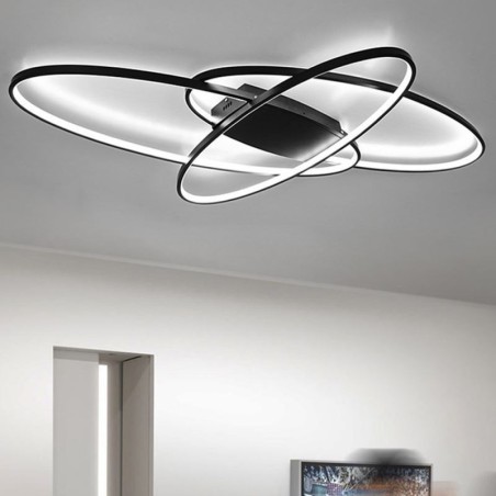 Lámpara de techo empotrada ovalada moderna, lámpara decorativa de acrílico Lámpara de techo empotrada ovalada moderna, lámpara decorativa de acrílico