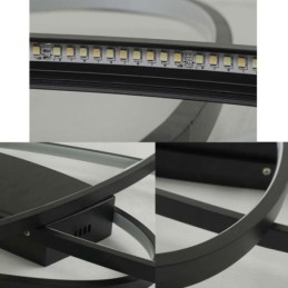 Lámpara de techo empotrada ovalada moderna, lámpara decorativa de acrílico