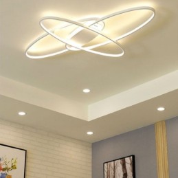 Lámpara de techo empotrada ovalada moderna, lámpara decorativa de acrílico