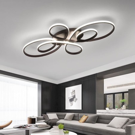 Lámpara de techo empotrada moderna con diseño floral, iluminación decorativa Lámpara de techo empotrada moderna con diseño floral, iluminación decorativa