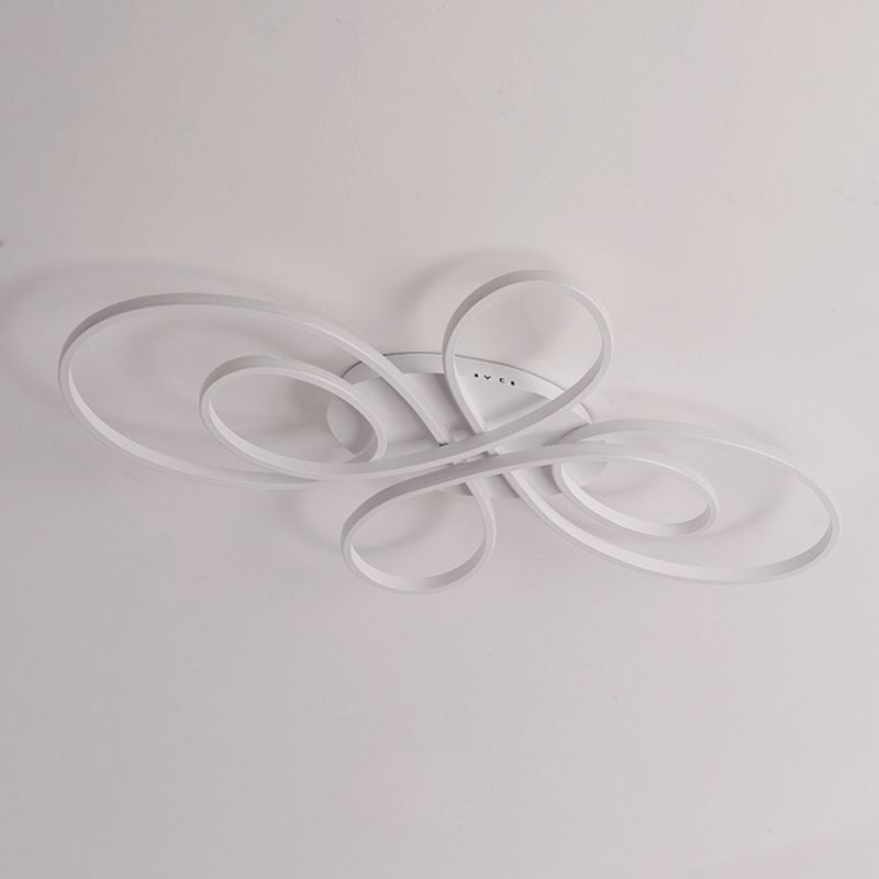 Lámpara de techo empotrada moderna con diseño floral, iluminación decorativa