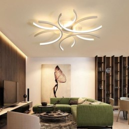 Lámpara de techo empotrada moderna con decoración de gel de sílice