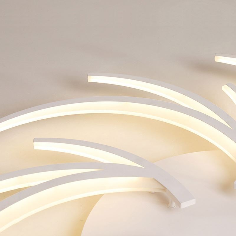 Lámpara de techo empotrada con diseño de molino de viento moderno, iluminación decorativa irregular