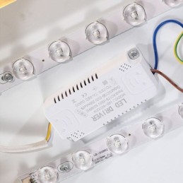 Lámpara de techo redonda empotrada de acrílico dorado moderno