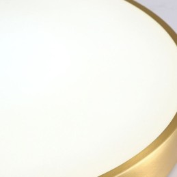 Lámpara de techo redonda empotrada de acrílico dorado moderno