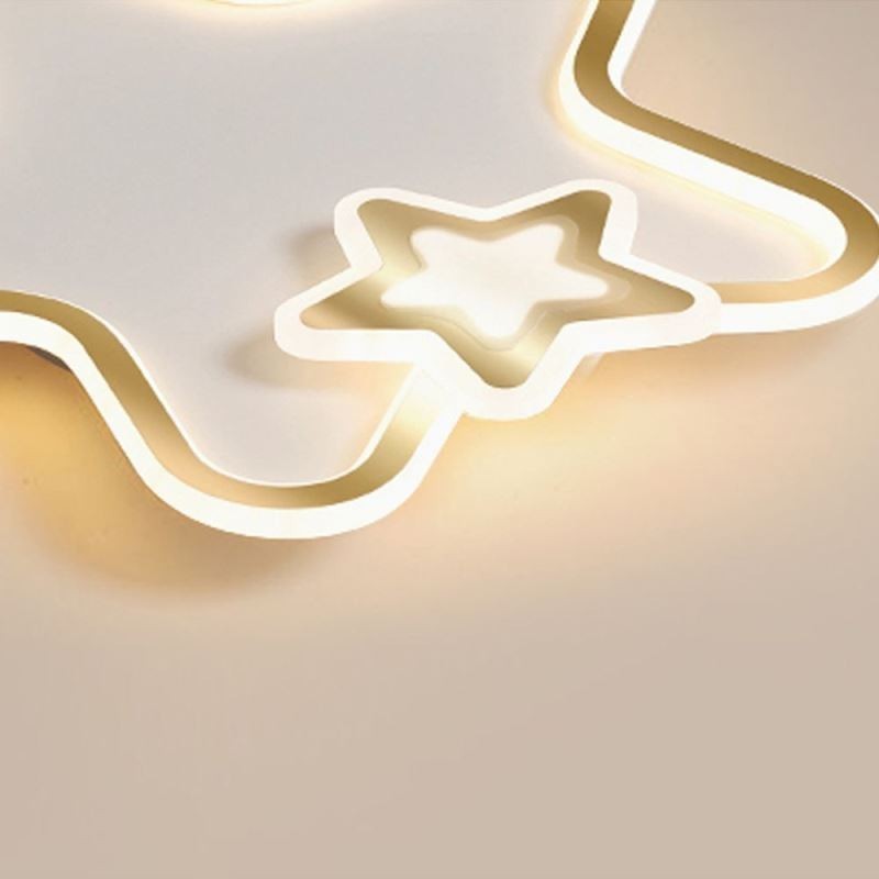 Lámpara de techo Creative Star empotrada Golden Star