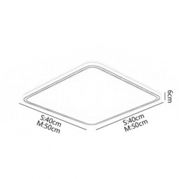 Lámpara de techo empotrada ultrafina minimalista moderna