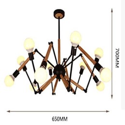 Lámpara de araña estilo mini moderna contemporánea de metal