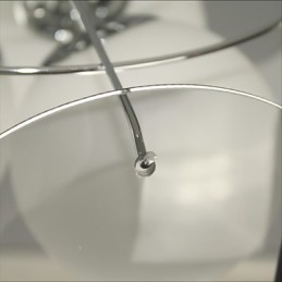 Ofertas Lámpara de araña de cristal gris ahumado estilo simple de Milán