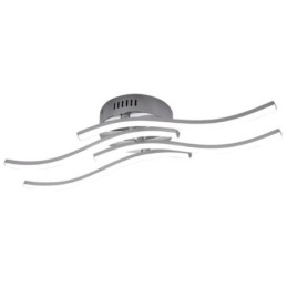 Lámpara de techo moderna y sencilla de acrílico con forma de onda y montaje empotrado