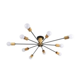 Lámpara de araña moderna con ramas de madera y montaje empotrado Magic Beans