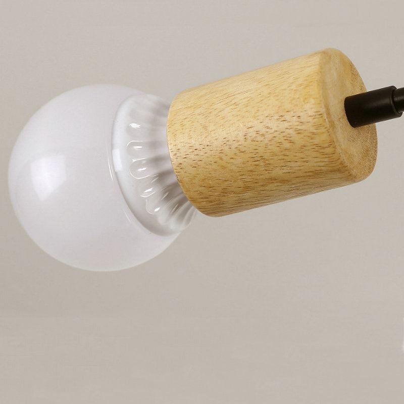 Lámpara de araña moderna con ramas de madera y montaje empotrado Magic Beans