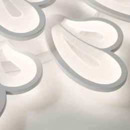 Lámpara de techo moderna y sencilla de acrílico con forma de pétalo