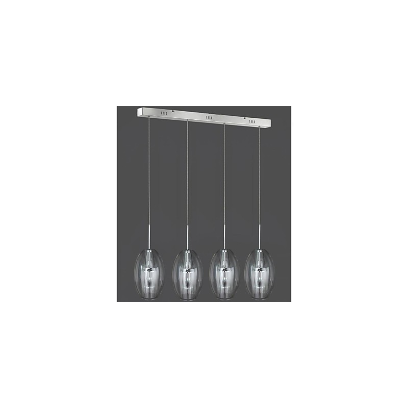 Lámpara colgante moderna contemporánea tradicional clásica de metal cromado para niños