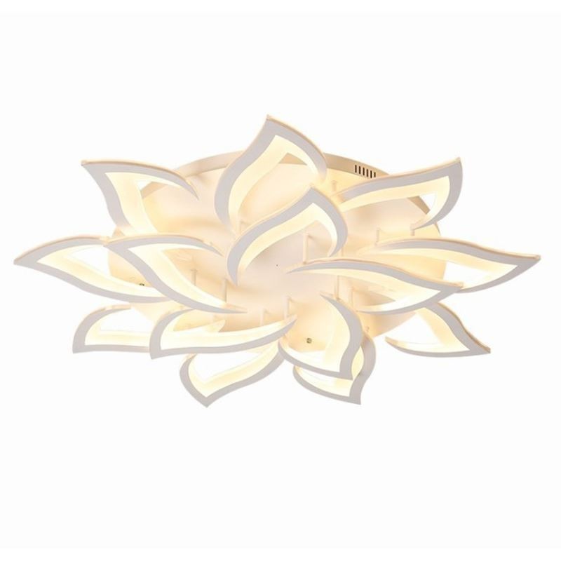 Lámpara de techo moderna y sencilla de acrílico con forma de girasol