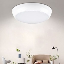 Lámpara de techo redonda empotrada creativa, iluminación para el hogar.