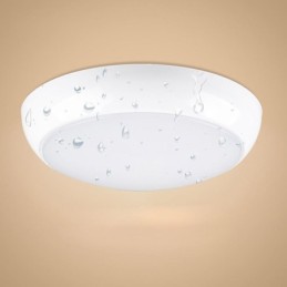 Lámpara de techo redonda empotrada creativa, iluminación para el hogar.