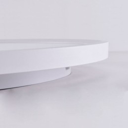 Lámpara de techo redonda nórdica empotrada superfina de aluminio, iluminación redonda