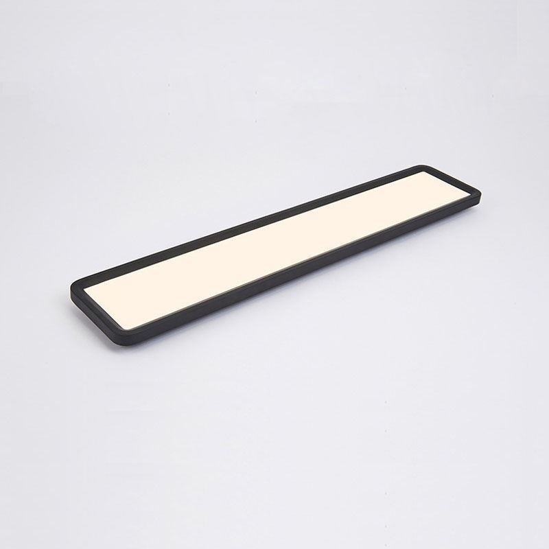 Lámpara de techo nórdica rectangular superfina con montaje empotrado, iluminación para el hogar