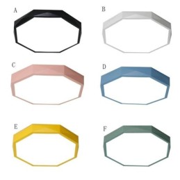 Lámpara de techo ultrafina con diseño hexagonal especial y montaje empotrado moderno