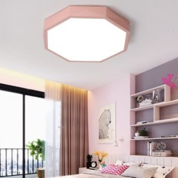 Lámpara de techo ultrafina con diseño hexagonal especial y montaje empotrado moderno