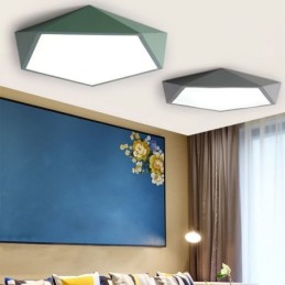 Lámpara de techo empotrada moderna con diseño de diamante, ultrafina, para el hogar