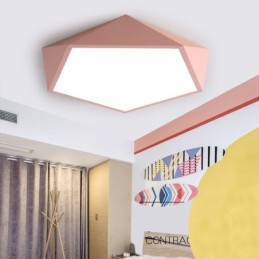Lámpara de techo empotrada moderna con diseño de diamante, ultrafina, para el hogar