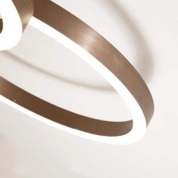 Lámpara de techo moderna, sencilla y creativa con montaje empotrado, iluminación cálida.