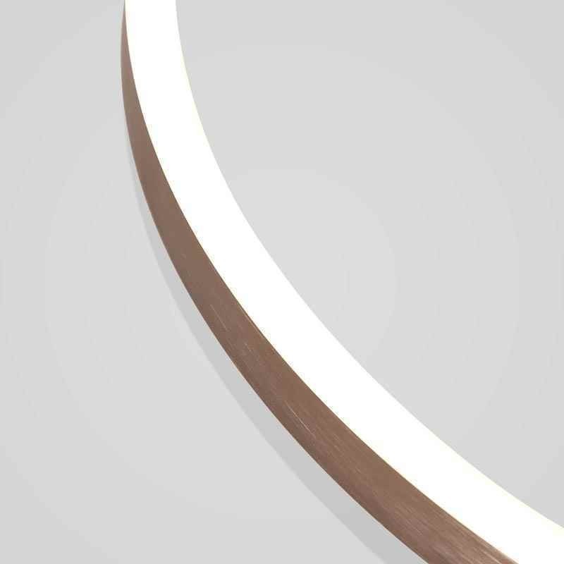 Lámpara de techo moderna, sencilla y creativa con montaje empotrado, iluminación cálida.