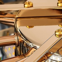 Lámpara de techo redonda de cristal con montaje empotrado y decoración de cristal con pantalla de concha de cristal