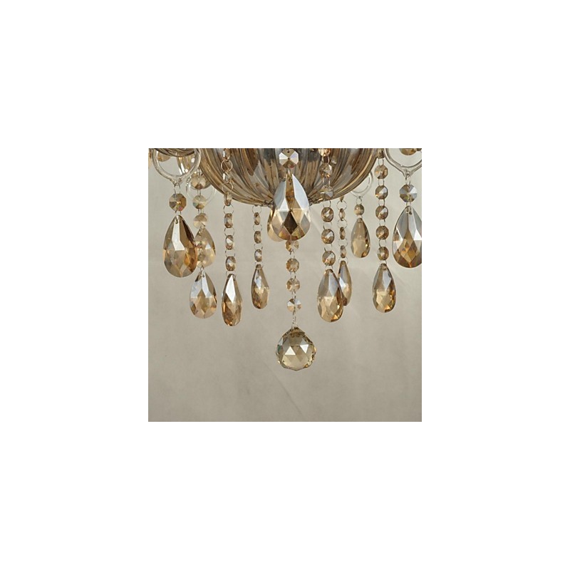 Lámpara de araña de cristal contemporánea moderna